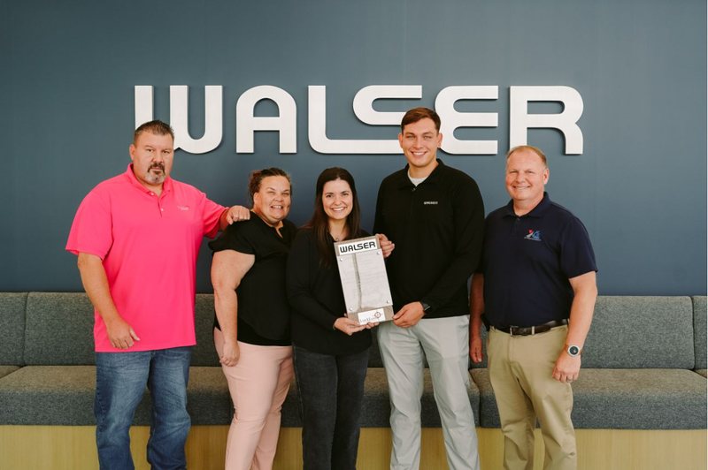 The Walser and LockLeed teams at the Patriot Award presentation